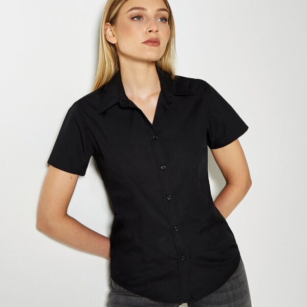 Women's workforce blouse short sleeved Thumbnail